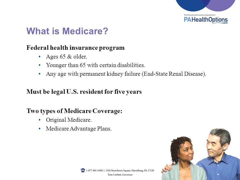 What is Medicare Federal health insurance program