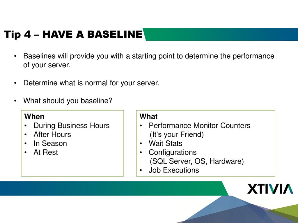 Tips for sql server performance and resiliency ppt download
