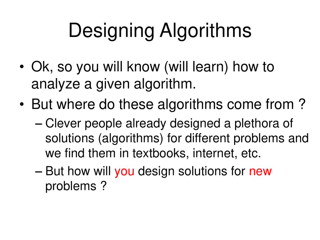 Algorithm Design and Analysis - ppt download