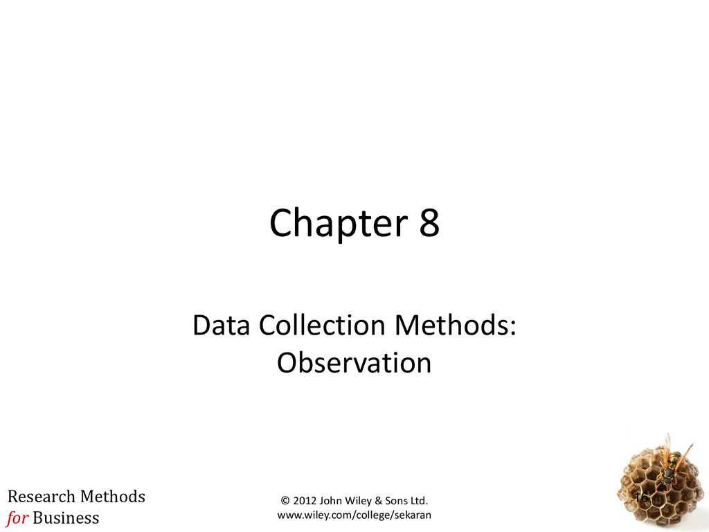 Data Collection Methods: Observation
