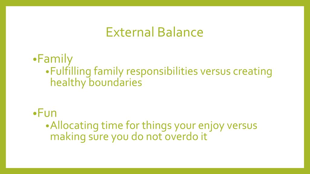 External Balance Family Fun