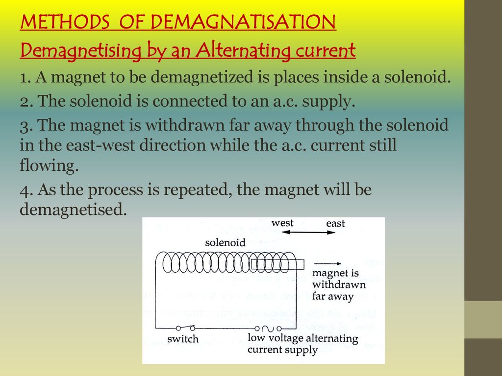 How to demagnetise a magnet