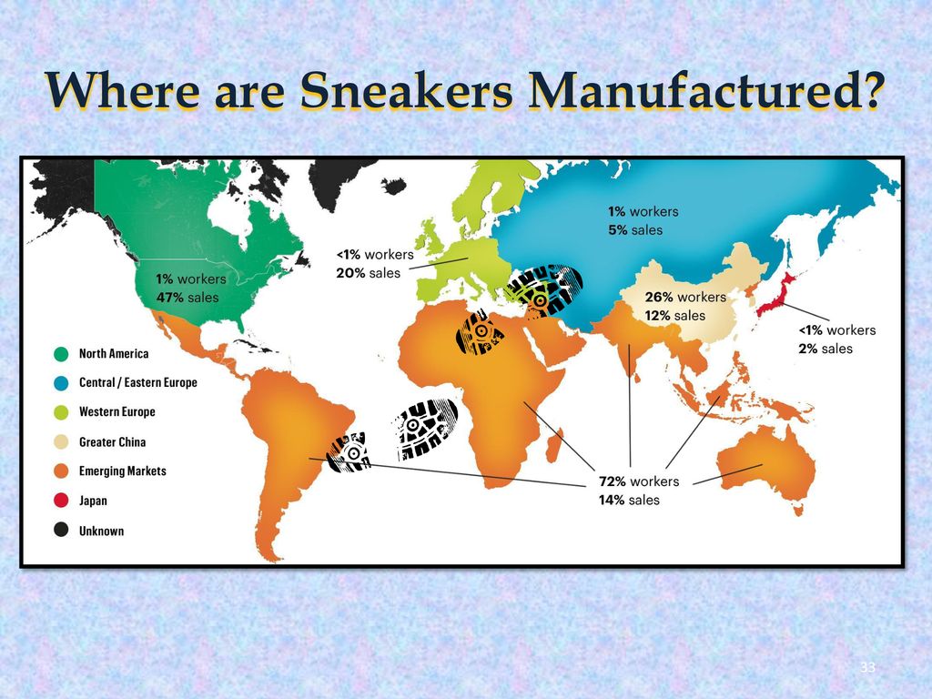 where are sneakers manufactured