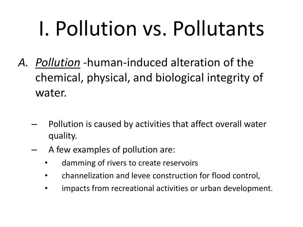 Water Quality Vol. 4: Types of Pollution - ppt download