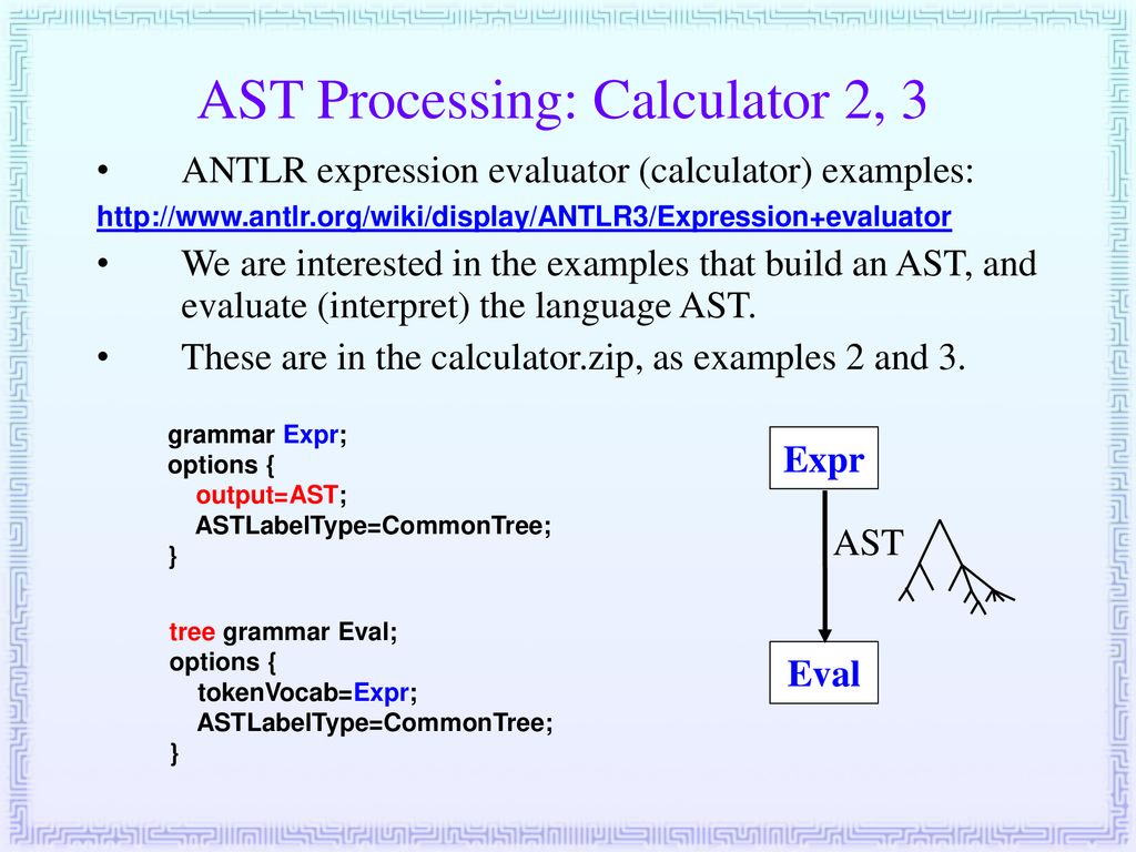 Compiler Design 22. ANTLR AST Traversal (AST as Input, AST Grammars ...