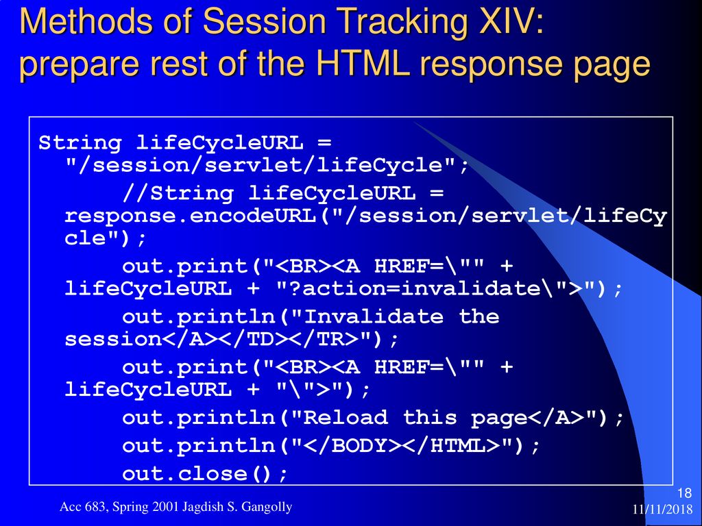 Java servlets ii session tracking ppt download