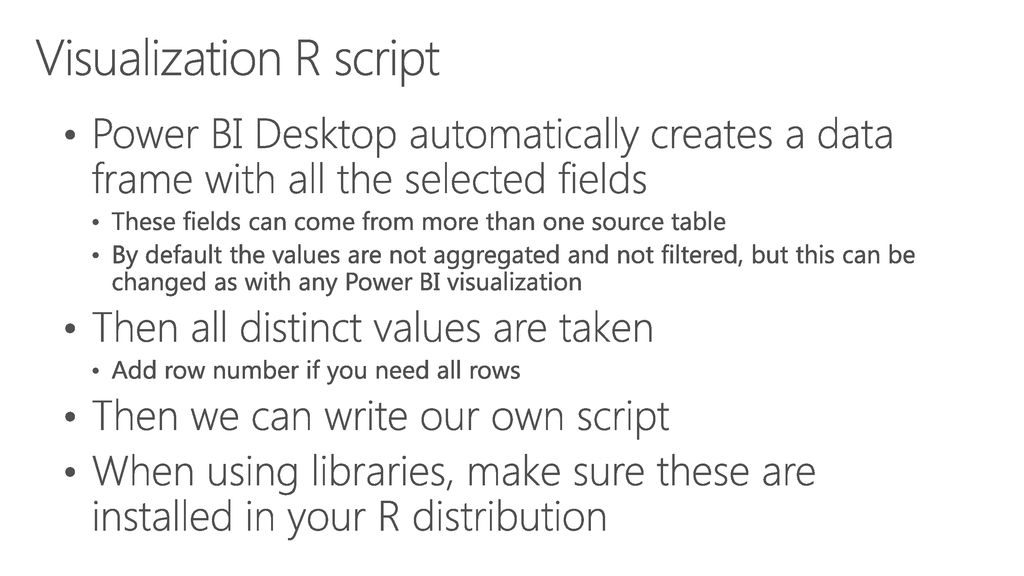 What Power BI users need to know about R - ppt download
