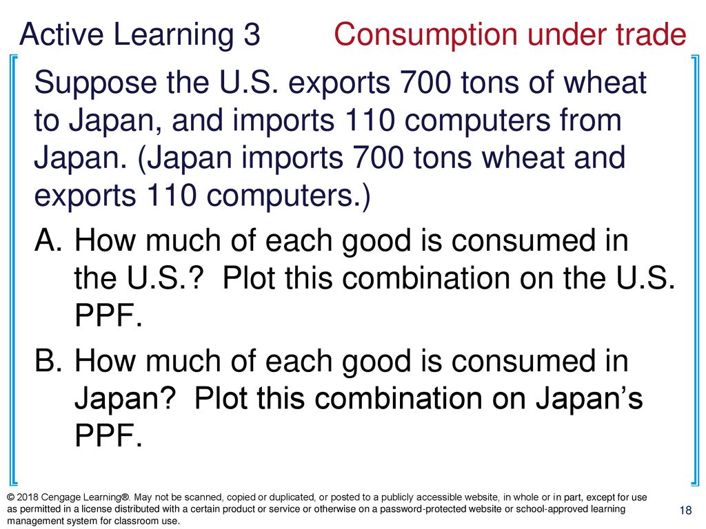 Active Learning 3 Consumption under trade