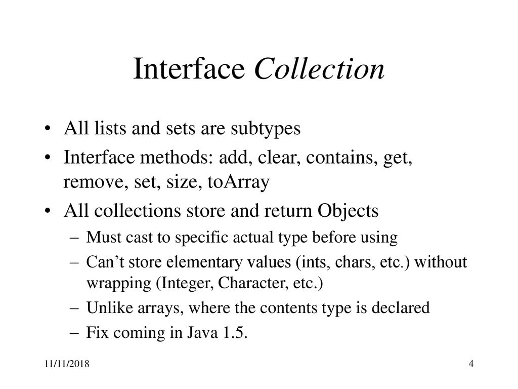 Java Collections Overview - ppt download