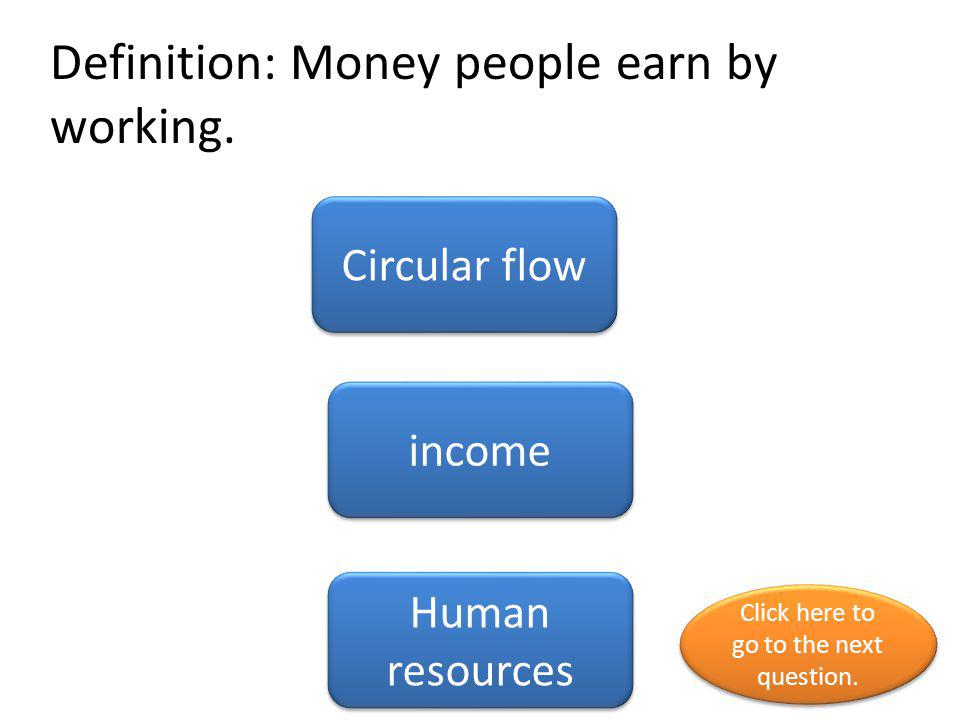 Definition: Money people earn by working.