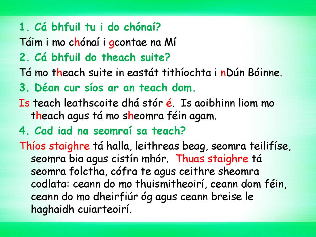 Gaeilge An Bhéaltriail 150 marc (25%) Cluastuiscint 120 marc (20%