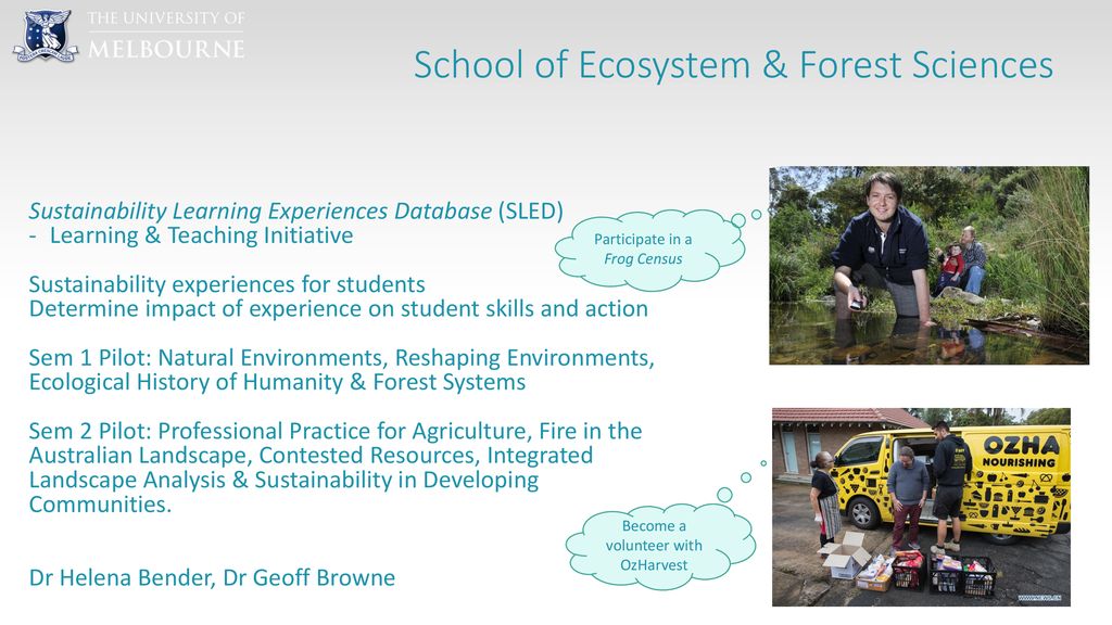 School of Ecosystem & Forest Sciences