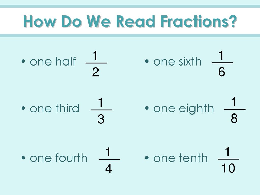 Presentation on theme: "What Are Fractions?."