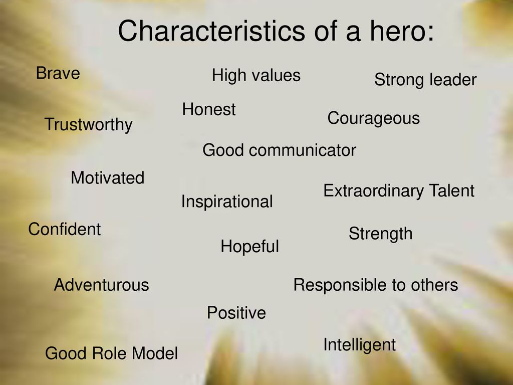 Characteristics of a hero ppt download