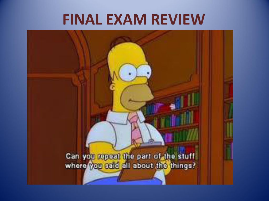 FINAL EXAM REVIEW. - ppt download