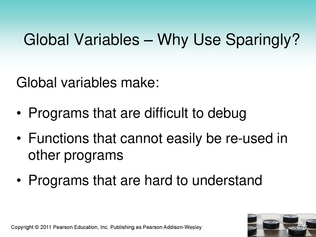Global Variables – Why Use Sparingly