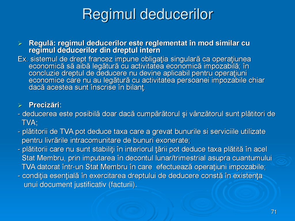 TAXA PE VALOAREA ADĂUGATĂ regimul intracomunitar - ppt download