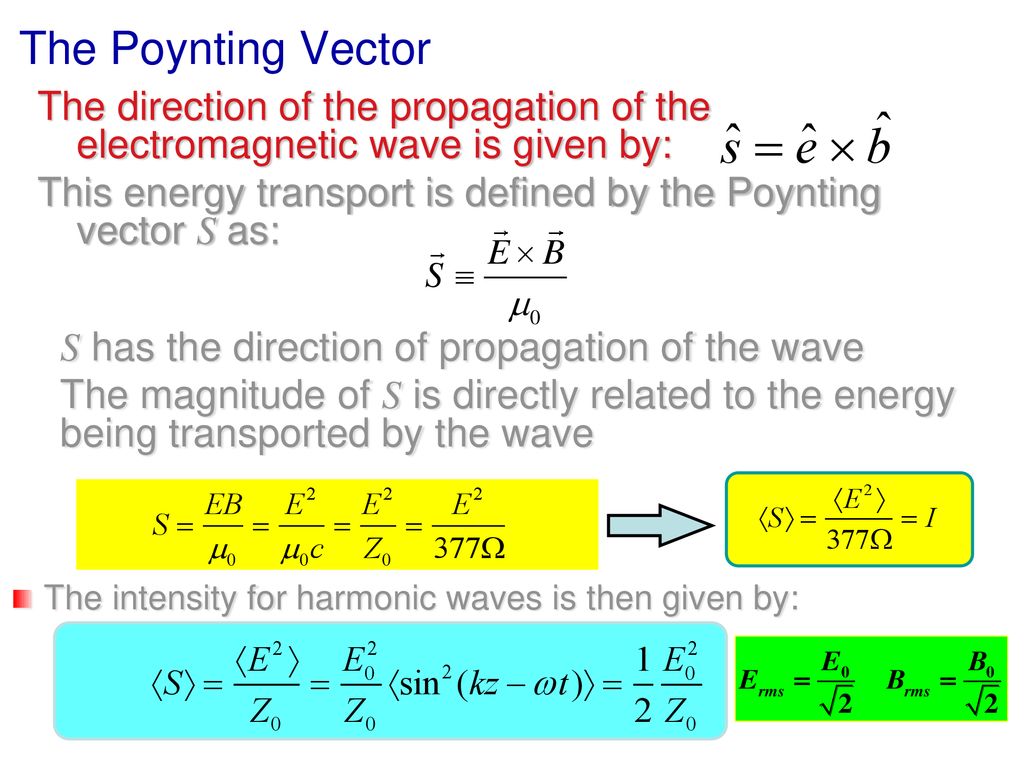 How Is B Related To E We Derived The Wave Equation For Ex Ppt Download