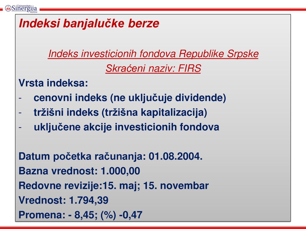 Fondu biržas indeksi To nozīme un sīkāka informācija par tiem informācija | laigliere.com