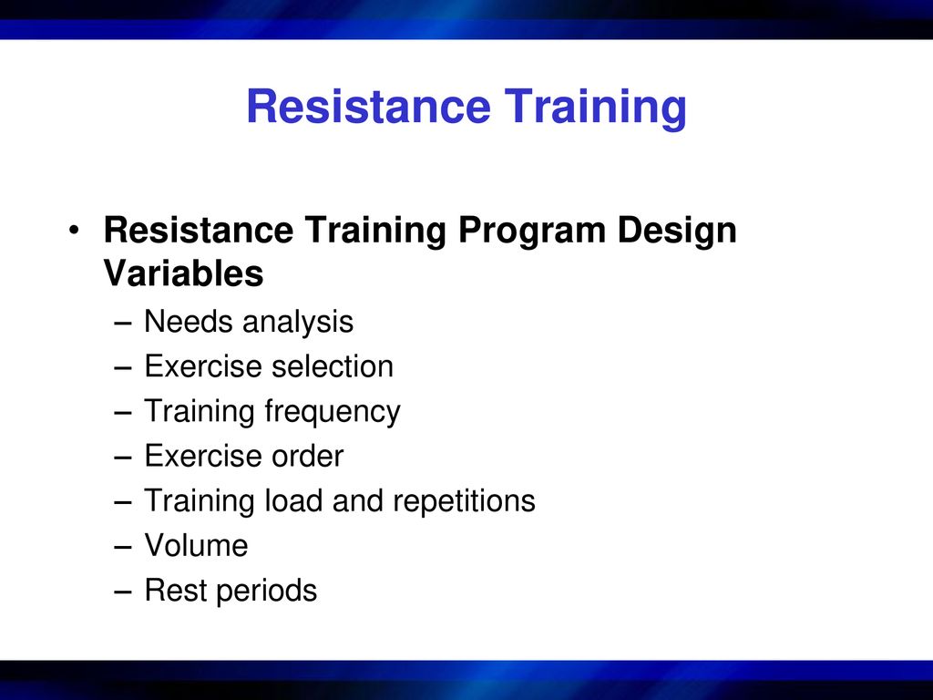 Anaerobic Exercise Prescription ppt download