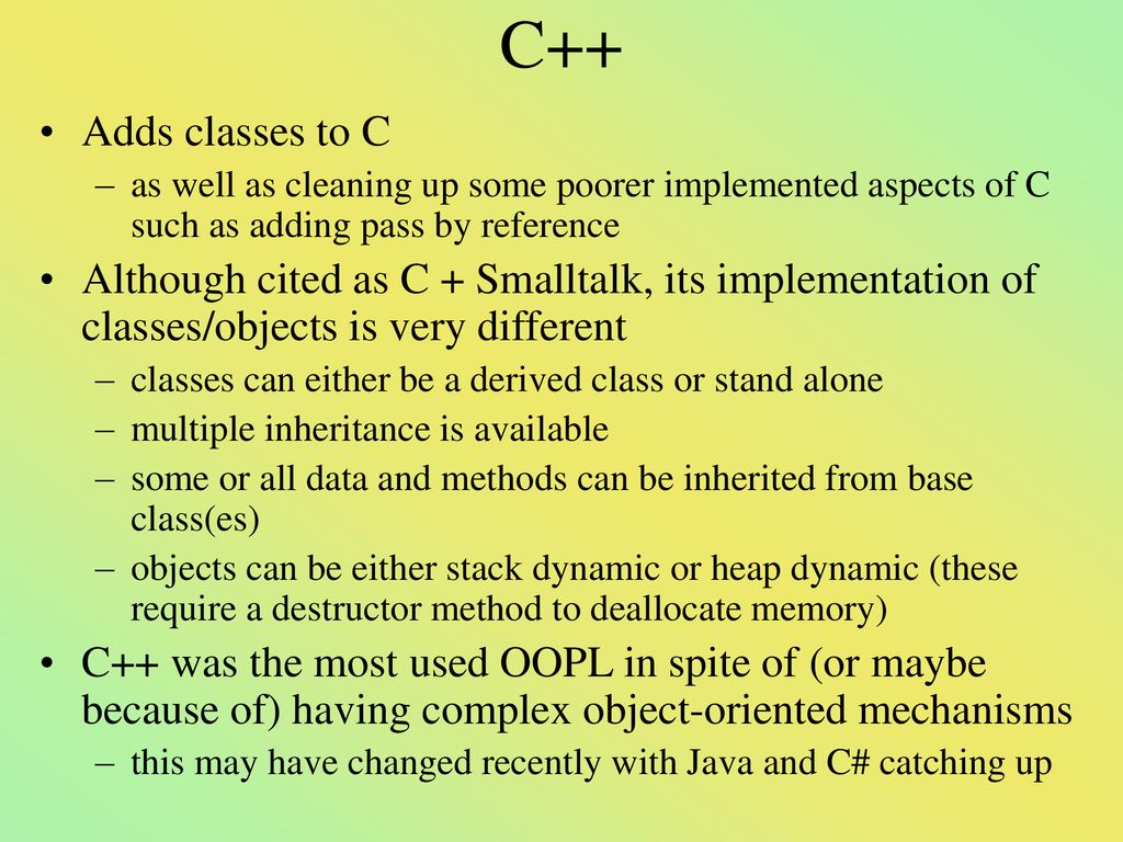 Object-Oriented Programming - ppt download