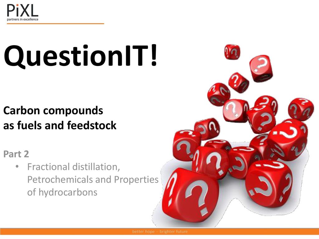QuestionIT! Carbon compounds as fuels and feedstock Part 2