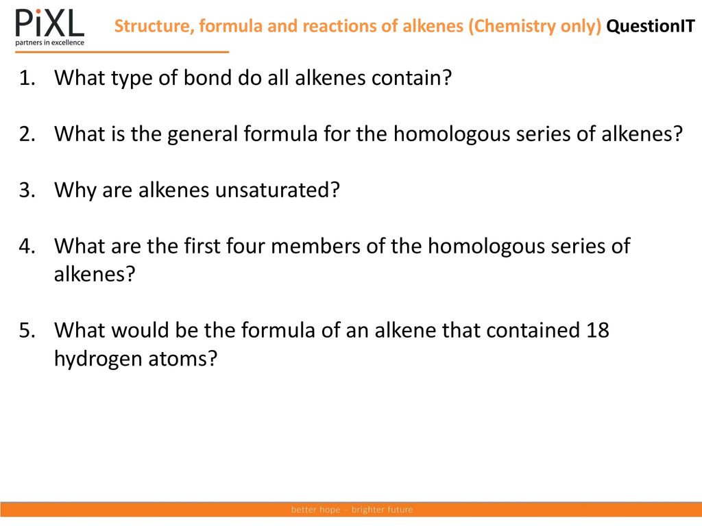 What type of bond do all alkenes contain