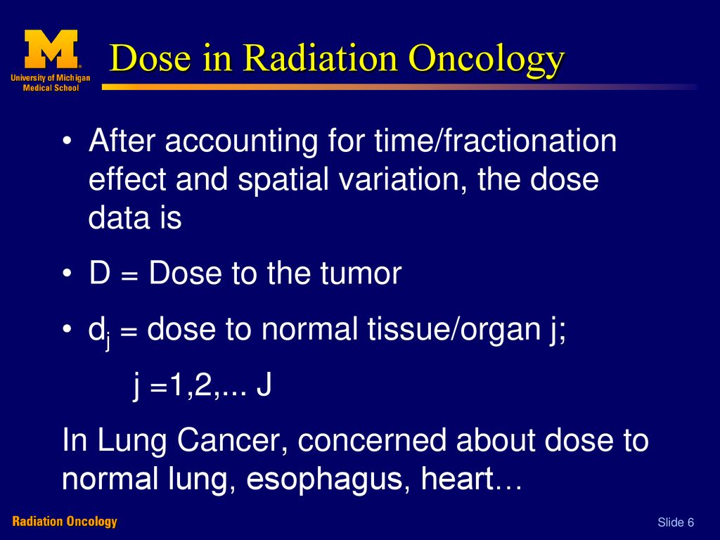 Dose in Radiation Oncology
