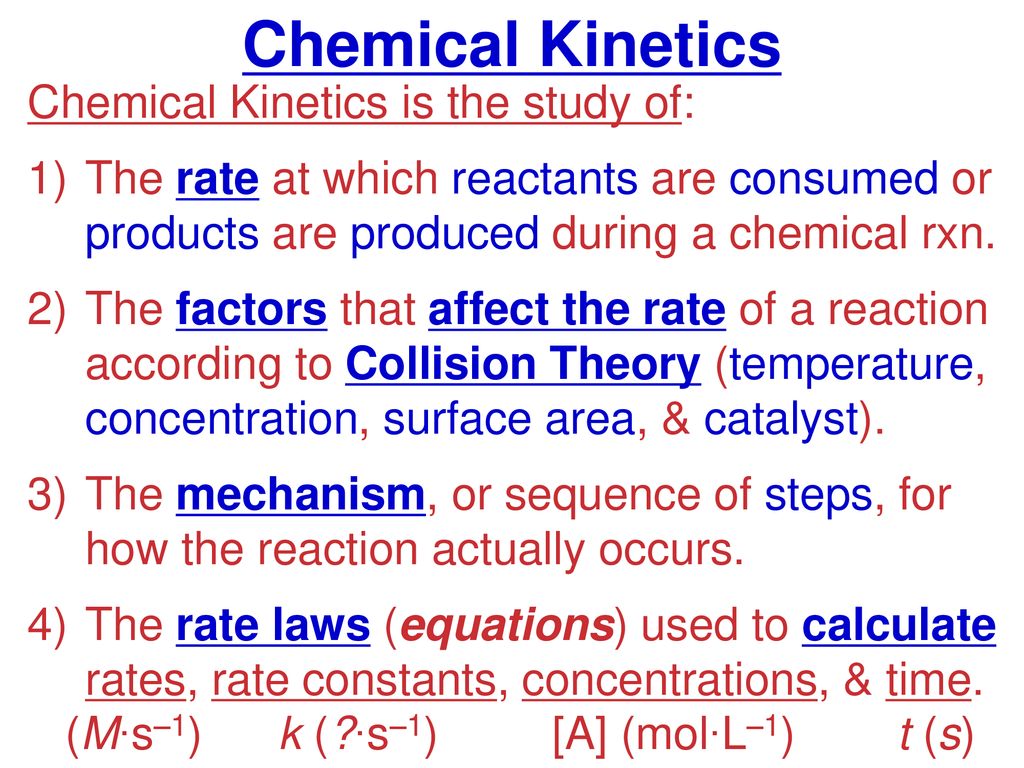 research paper on chemical kinetics