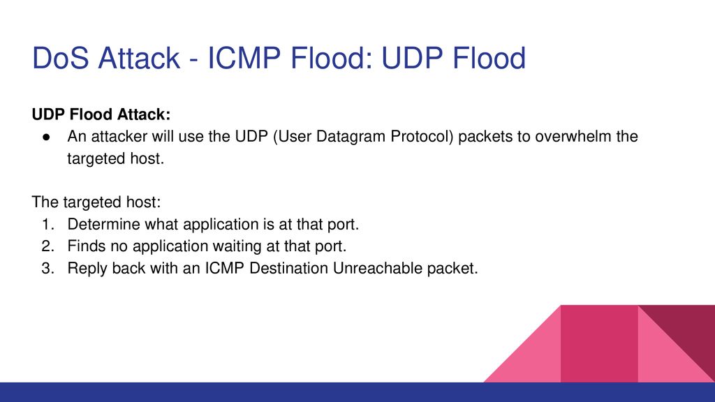 DoS Attack - ICMP Flood: UDP Flood