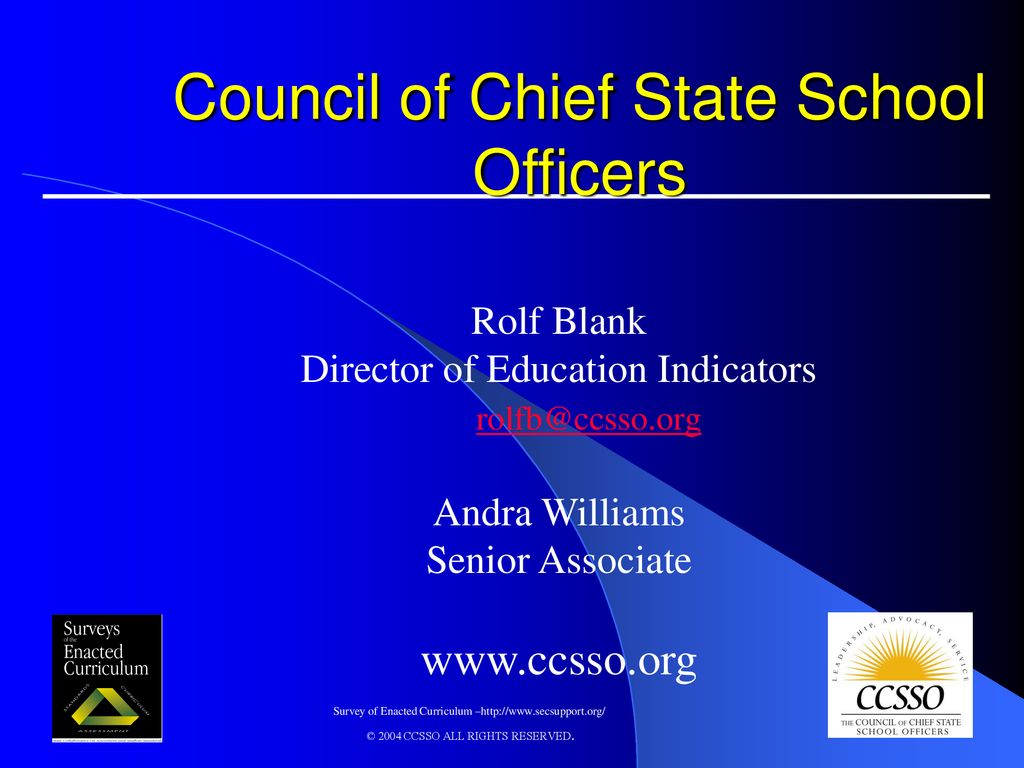 CCSSO Work with States on NCLB Accountability ppt download