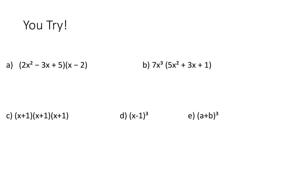 Ch 4 2 Adding Subtracting And Multiplying Polynomials Ppt Download