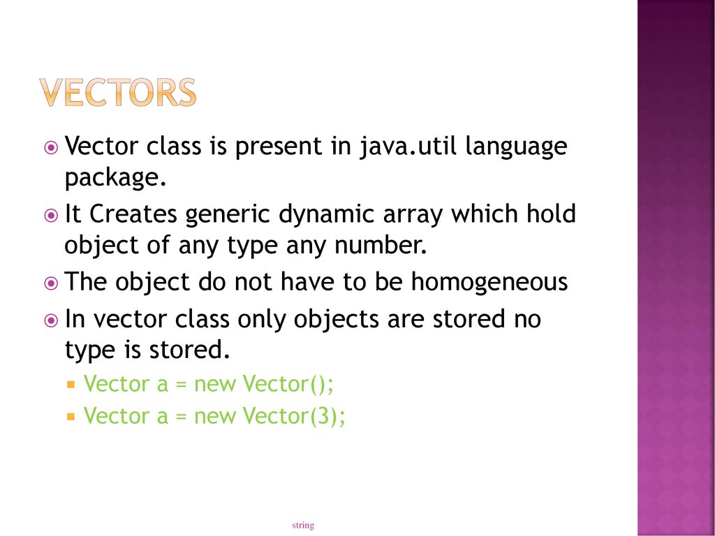 String class in java Visit for more Learning Resources string. - ppt ...