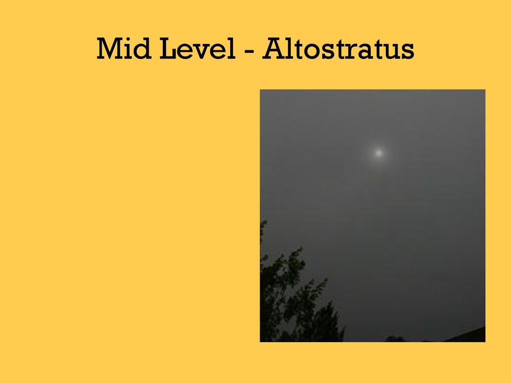 Mid Level - Altostratus