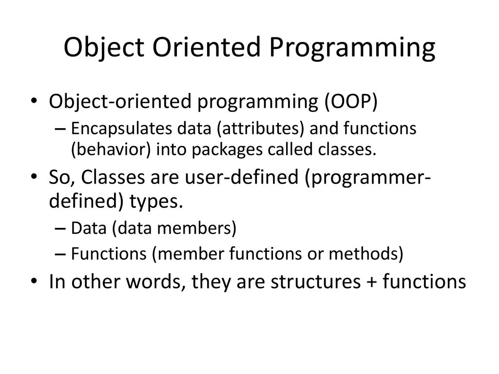 C++ Classes & Object Oriented Programming - ppt download