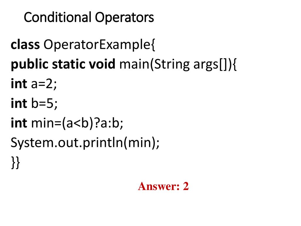 Operators and Expressions - ppt download