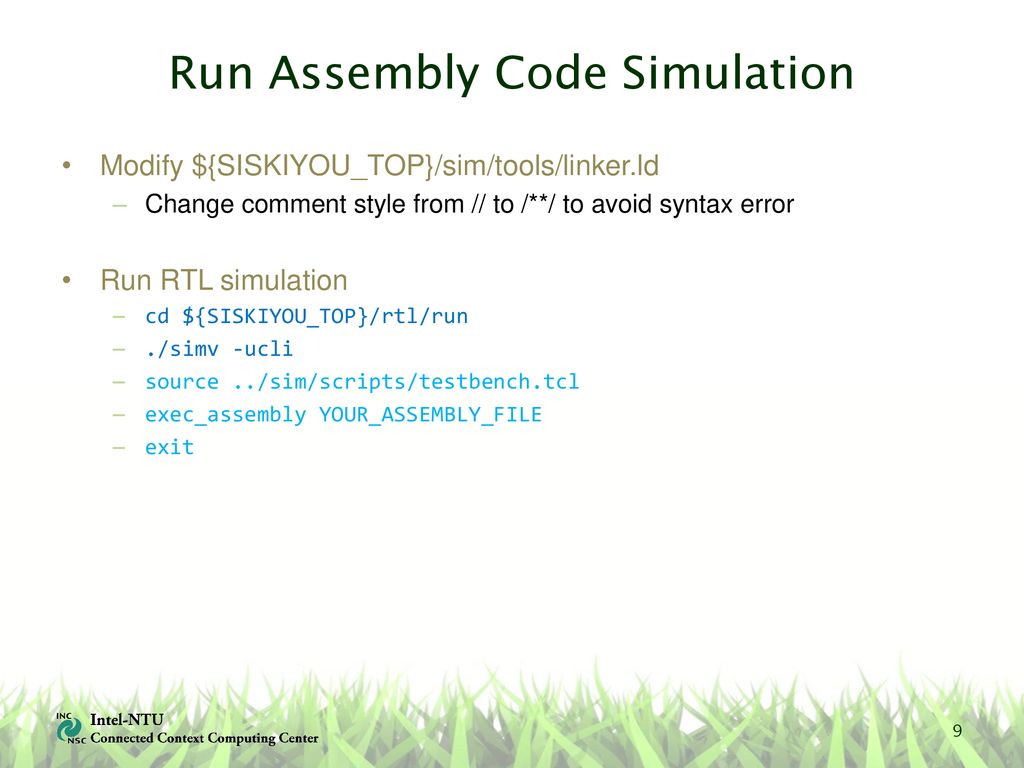 Intel siskiyou peak cpu how to run simulation ppt download