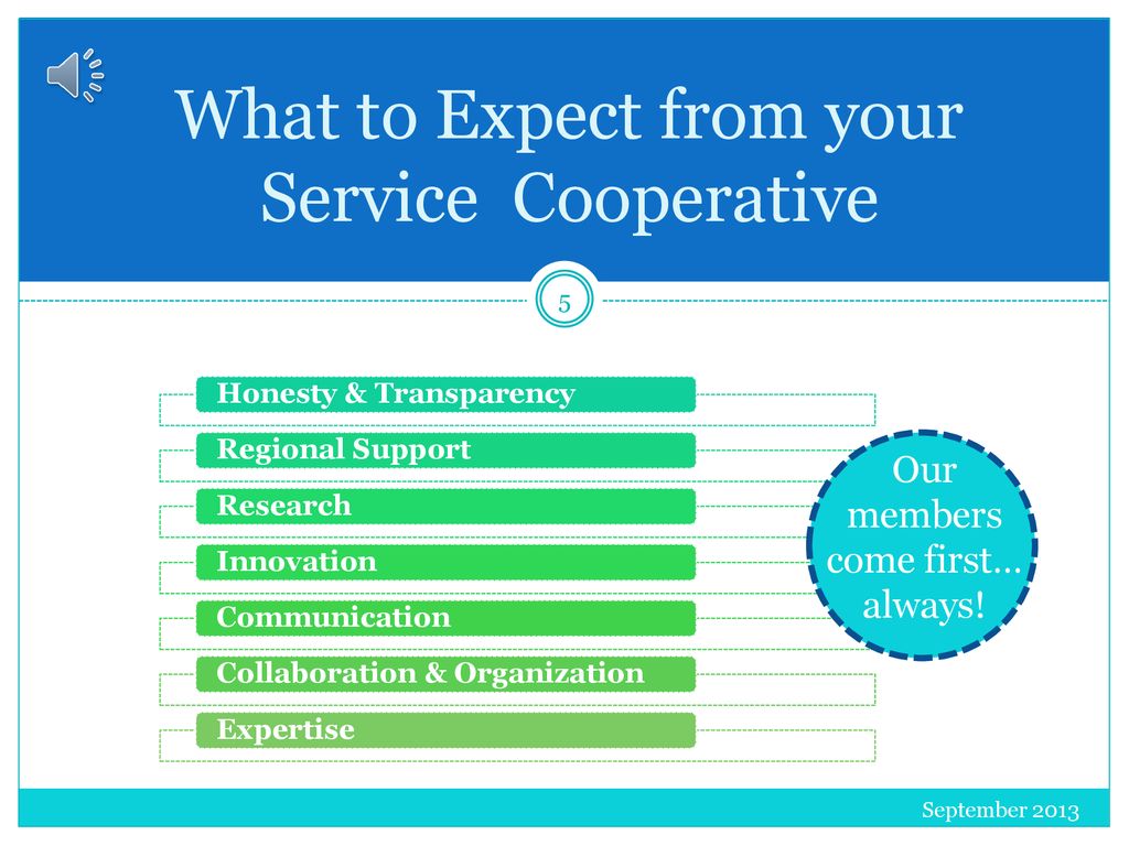 What to Expect from your Service Cooperative