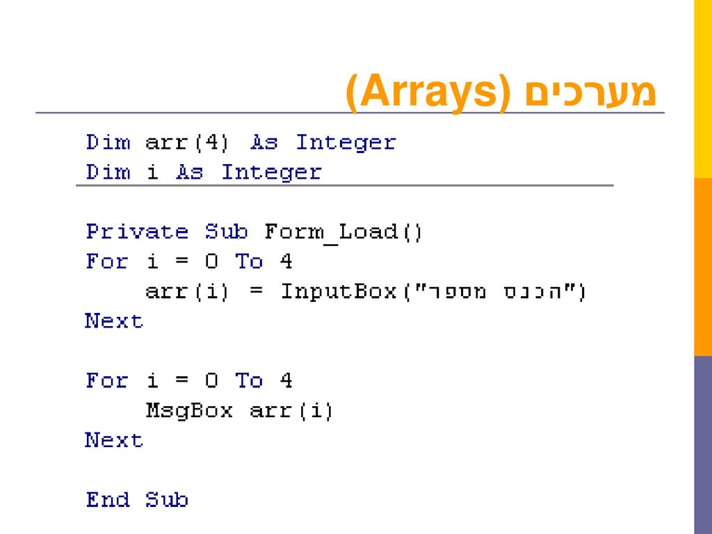 שפת Visual Basic מבוסס על Visual Basic. NET 2008 מרצה : קנדוב פנחס ...
