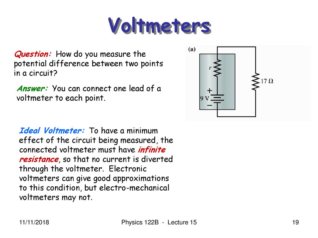 Physics 122B Electricity And Ppt Download 