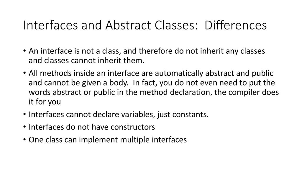 Interfaces. - ppt download