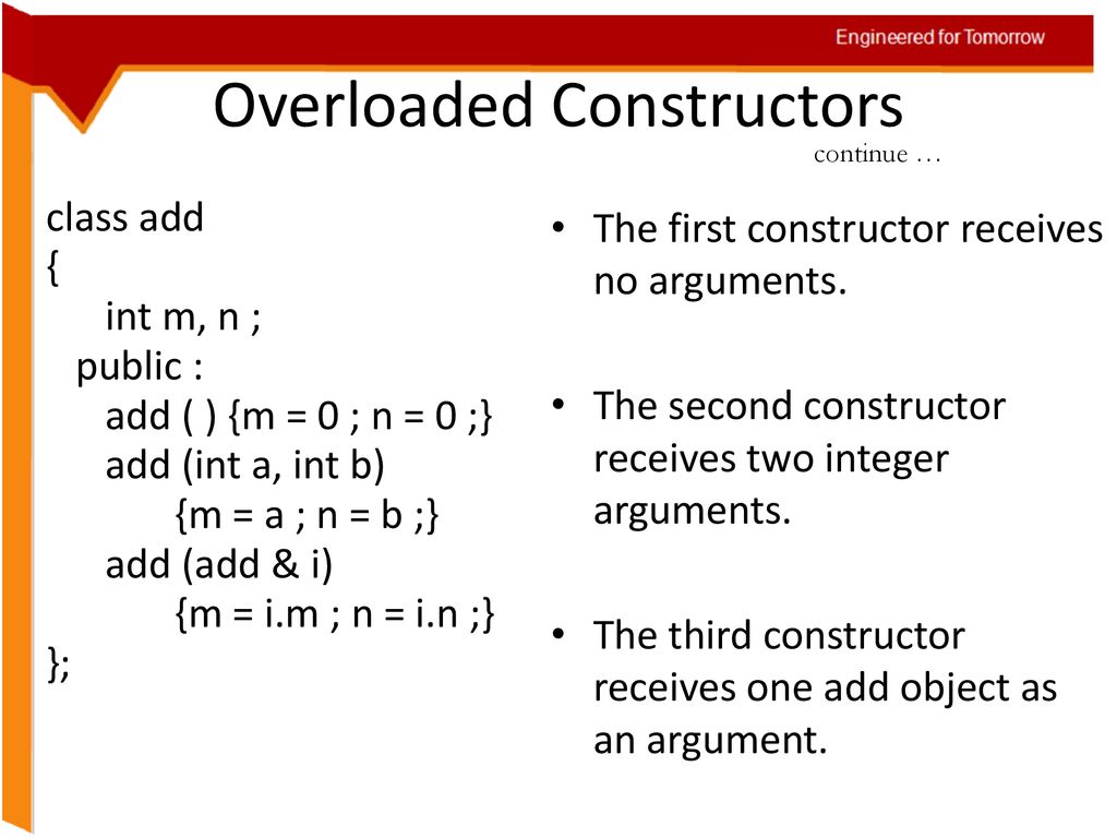Developing a program in C++ : Constructor overloading — Steemit