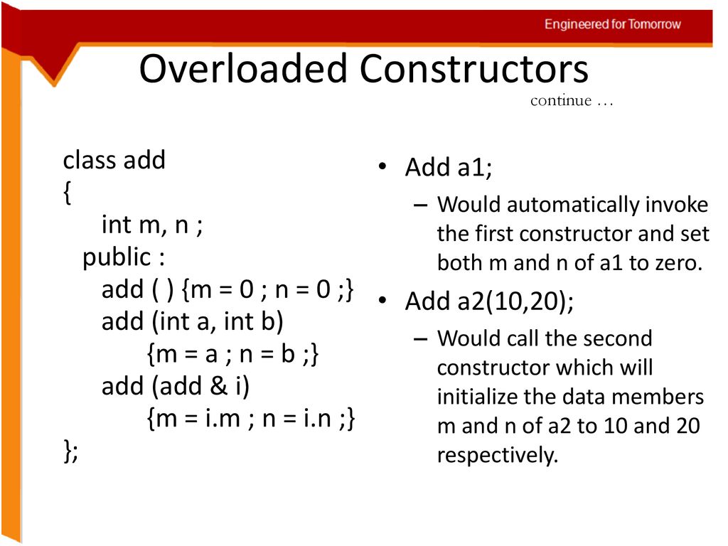 Developing a program in C++ : Constructor overloading — Steemit