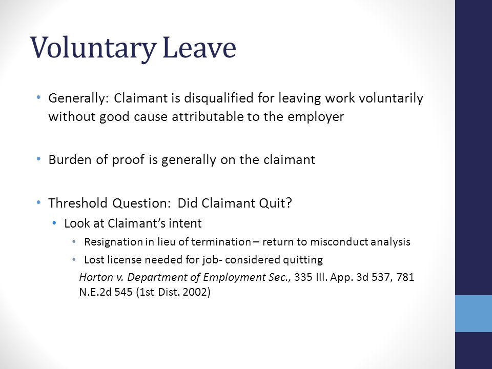 Voluntary Resignation In Lieu Of Termination