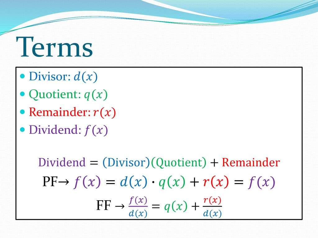 Real Zeros Of Polynomial Functions Ppt Download