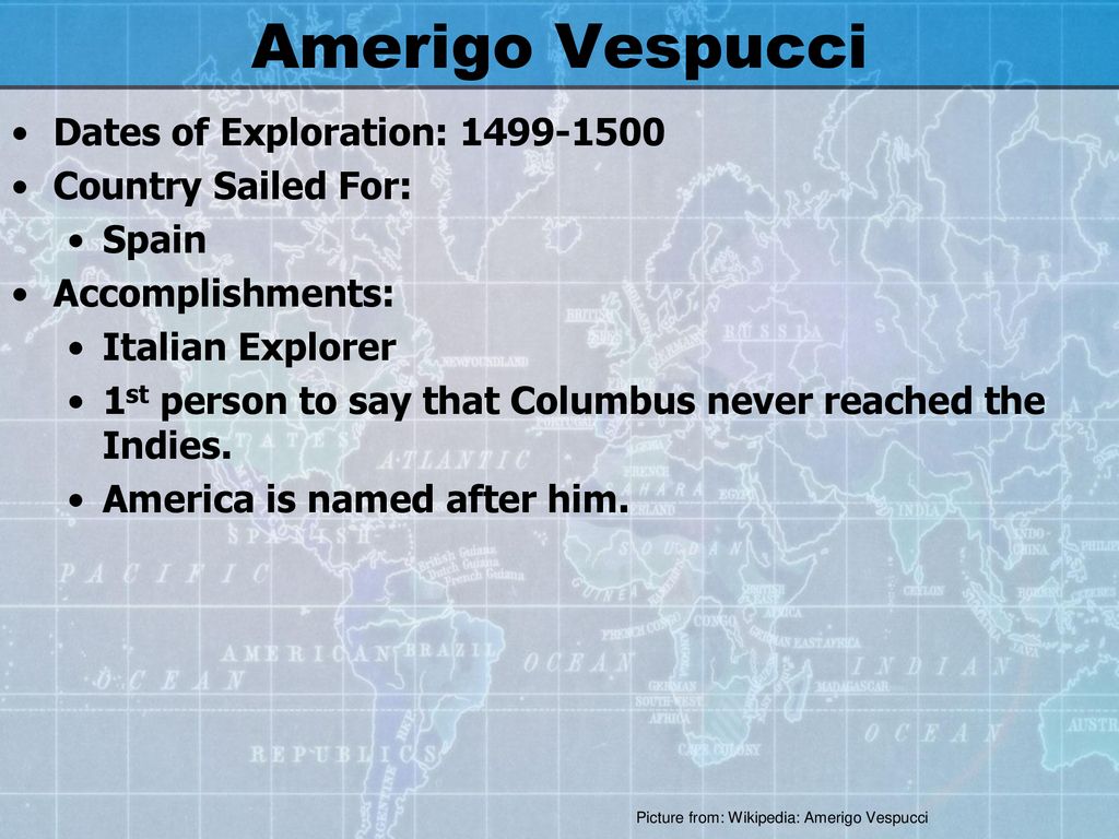 amerigo vespucci accomplishments