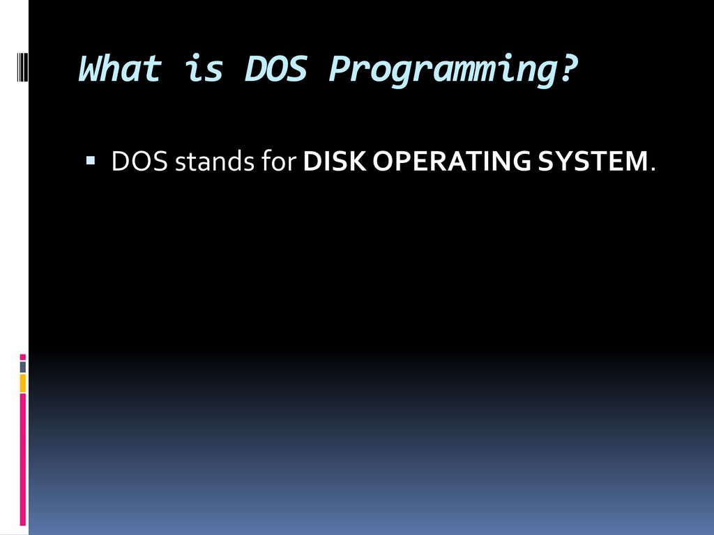 Introduction to MS-DOS - ppt download