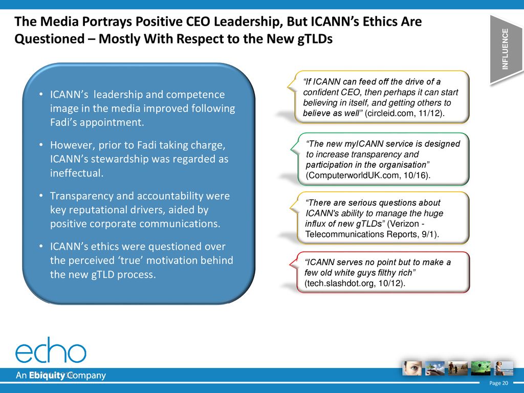The Media Portrays Positive CEO Leadership, But ICANN’s Ethics Are Questioned – Mostly With Respect to the New gTLDs