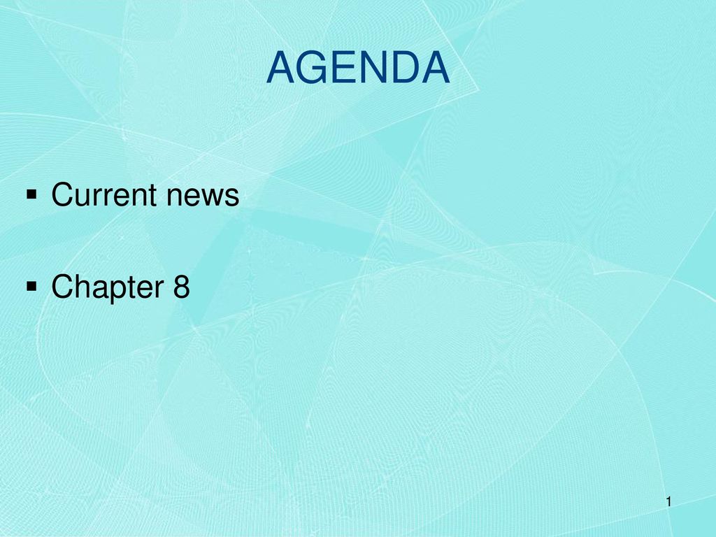 AGENDA Current news Chapter ppt download