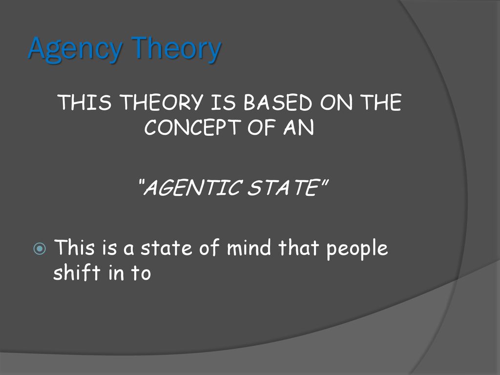 THIS THEORY IS BASED ON THE CONCEPT OF AN